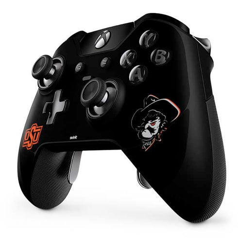 Oklahoma State University OSU on Black Xbox One Elite Controller Skin