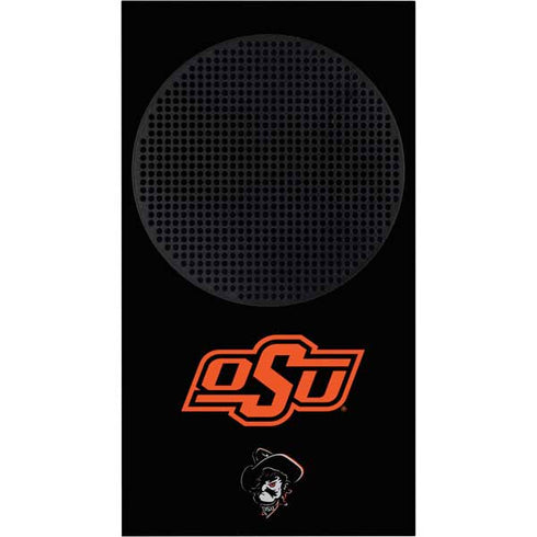 Oklahoma State University OSU on Black Xbox Series S Console Skin