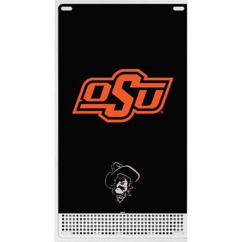 Oklahoma State University OSU on Black Xbox Series S Console Skin