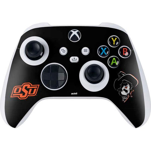 Oklahoma State University OSU on Black Xbox Series S Controller Skin