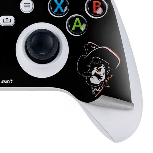 Oklahoma State University OSU on Black Xbox Series S Controller Skin