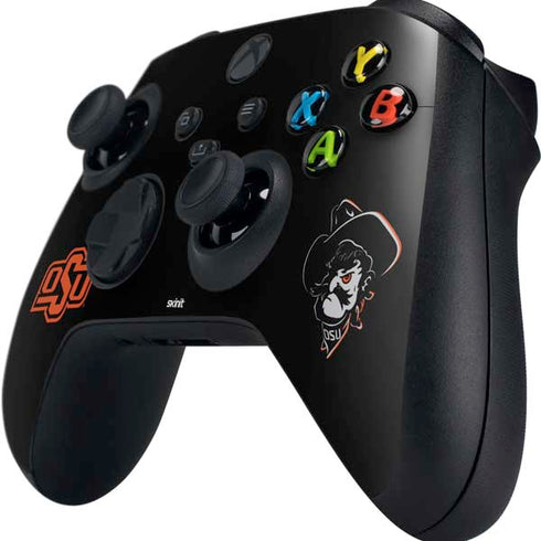 Oklahoma State University OSU on Black Xbox Series X Controller Skin