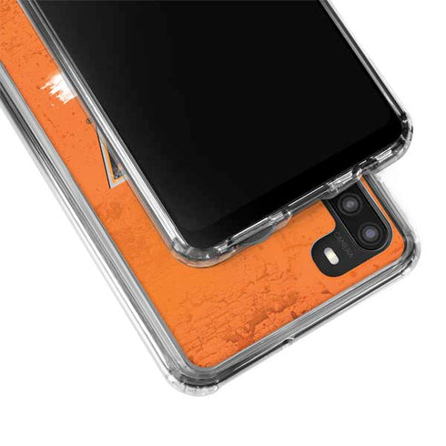 Oklahoma State University Vintage Galaxy A21 Clear Case