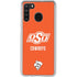 Oklahoma State University Vintage Galaxy A21 Clear Case