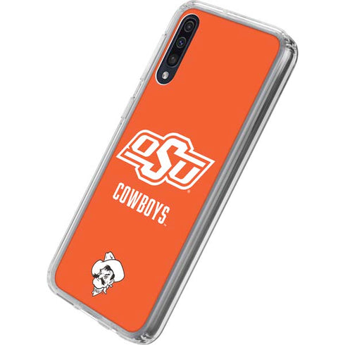 Oklahoma State University Vintage Galaxy A50 Clear Case