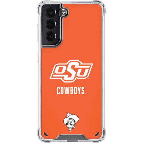Oklahoma State University Vintage Galaxy S21 5G Clear Case