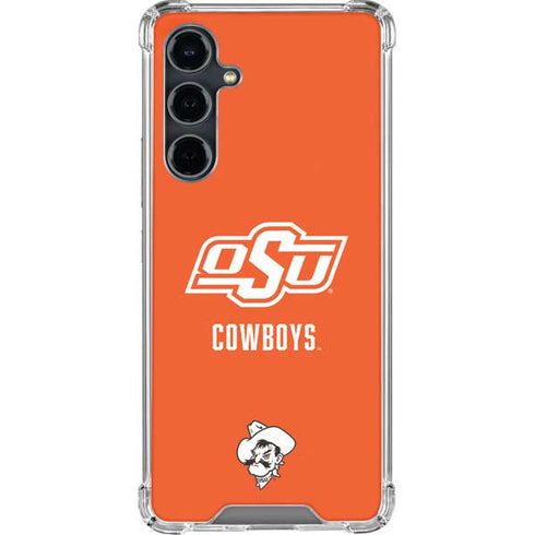 Oklahoma State University Vintage Galaxy S23 FE Clear Case
