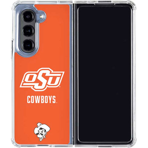 Oklahoma State University Vintage Galaxy Z Fold5 5G Clear Case