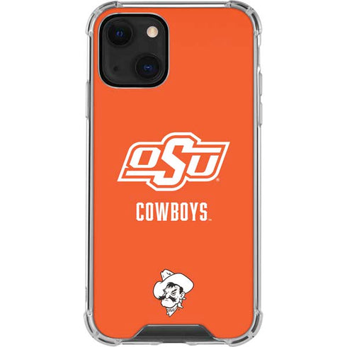 Oklahoma State University Vintage iPhone 14 Plus Clear Case
