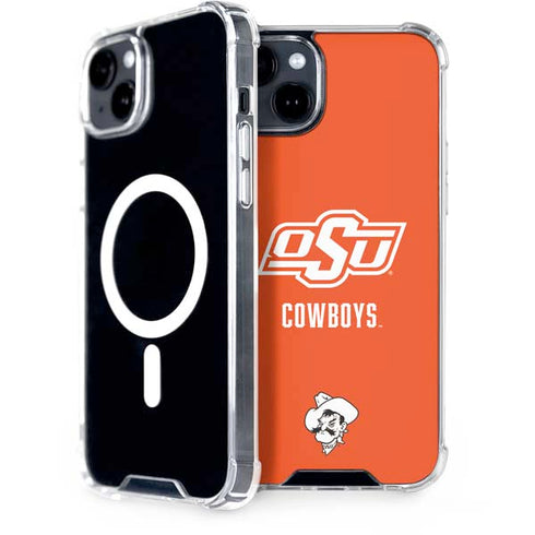 Oklahoma State University Vintage iPhone 15 Plus MagSafe Case