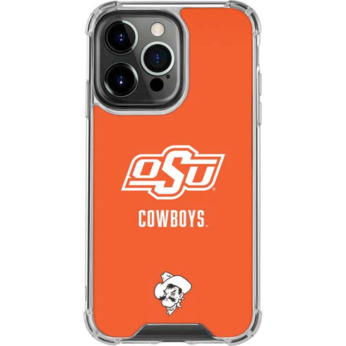 Oklahoma State University Vintage iPhone 15 Pro Clear Case