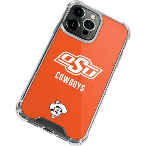 Oklahoma State University Vintage iPhone 14 Pro Clear Case