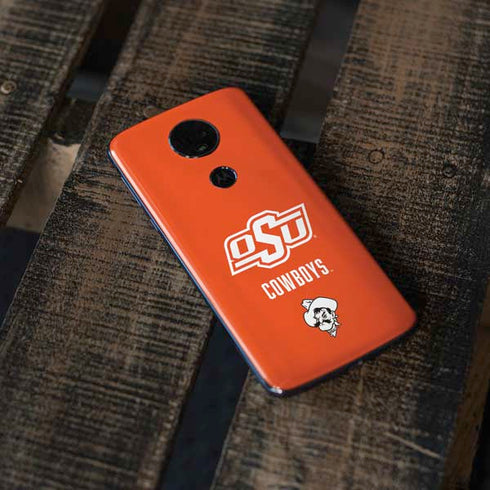 Oklahoma State University Vintage Moto E5 Plus Skin