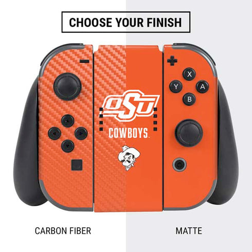 Oklahoma State University Vintage Nintendo Switch Bundle Skin