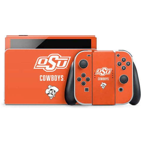 Oklahoma State University Vintage Nintendo Switch OLED (2021) Skin