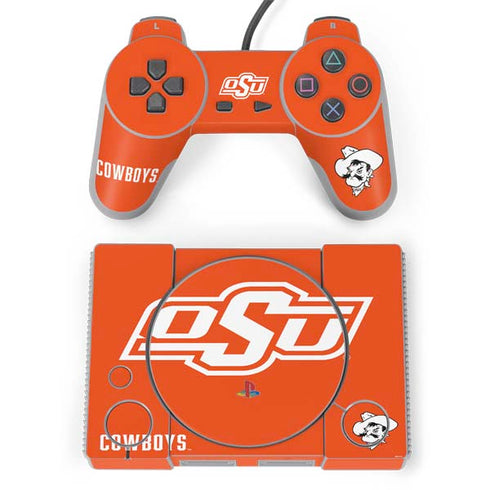 Oklahoma State University Vintage PlayStation Classic Bundle Skin