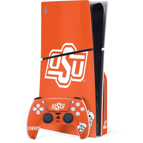 Oklahoma State University Vintage PS5 Slim Disk Bundle Skin