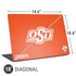 Oklahoma State University Vintage Universal Laptop 18in (14.6 x 10.6in) Skin