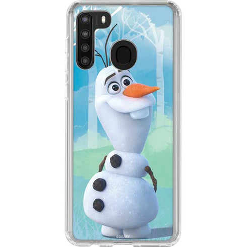 Disney Frozen II Olaf Galaxy A21 Clear Case