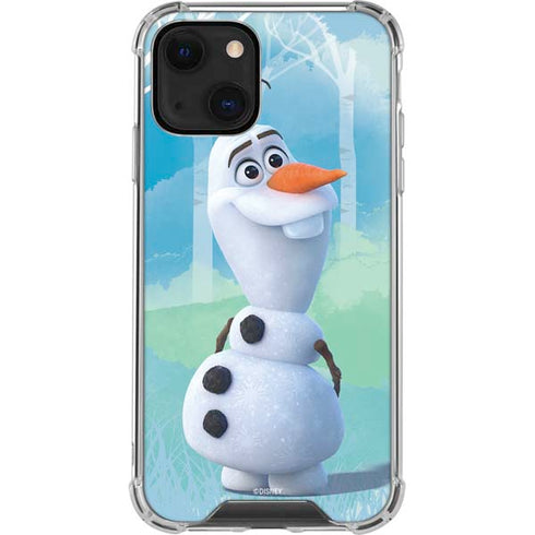 Disney Frozen II Olaf iPhone 14 Plus Clear Case