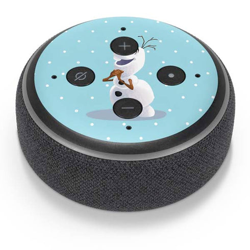 Disney Frozen Olaf Polka Dots Amazon Echo Dot Skin