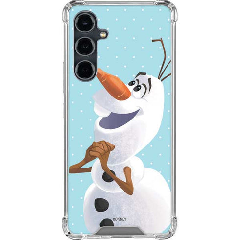 Disney Frozen Olaf Polka Dots Galaxy S23 FE Clear Case