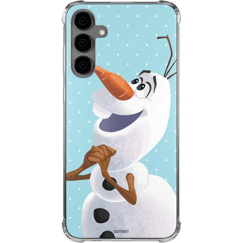 Disney Frozen Olaf Polka Dots Galaxy S24 Plus Clear Case