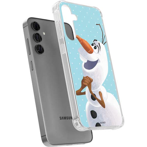Disney Frozen Olaf Polka Dots Galaxy S24 Plus Clear Case