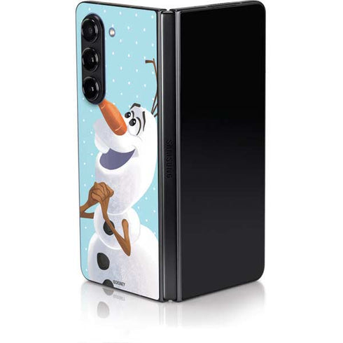 Disney Frozen Olaf Polka Dots Galaxy Z Fold5 5G Skin