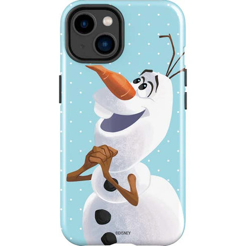 Disney Frozen Olaf Polka Dots iPhone 15 Plus Impact Case