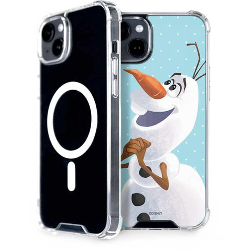 Disney Frozen Olaf Polka Dots iPhone 15 Plus MagSafe Case