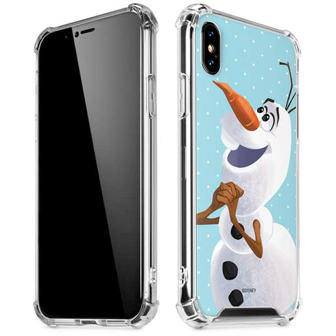 Disney Frozen Olaf Polka Dots iPhone XS Max Clear Case