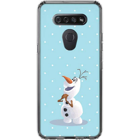 Disney Frozen Olaf Polka Dots LG K51/Q51 Clear Case
