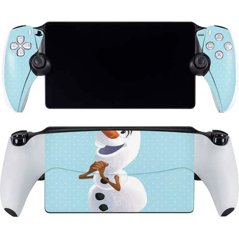 Disney Frozen Olaf Polka Dots PlayStation Portal Remote Player Skin