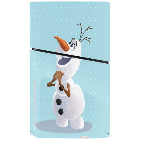 Disney Frozen Olaf Polka Dots PS5 Slim Disk Bundle Skin