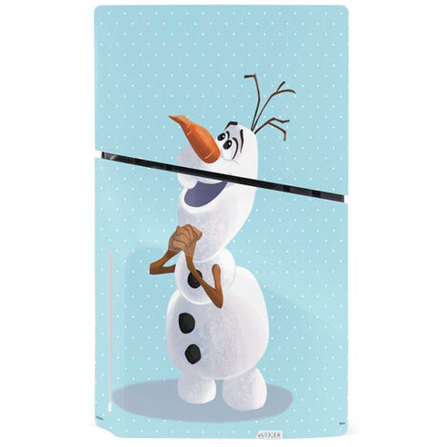 Disney Frozen Olaf Polka Dots PS5 Slim Disk Console Skin