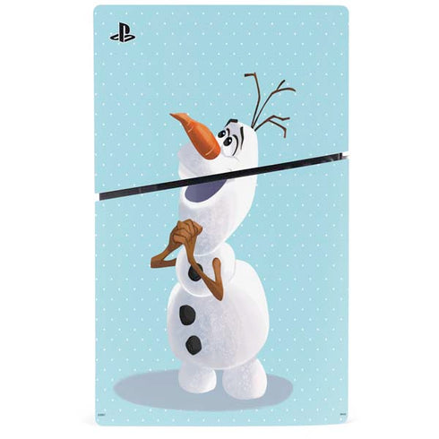 Disney Frozen Olaf Polka Dots PS5 Slim Digital Edition Bundle Skin
