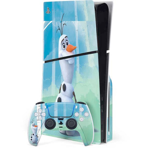 Disney Frozen II Olaf PS5 Slim Disk Bundle Skin