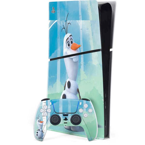 Disney Frozen II Olaf PS5 Slim Digital Edition Bundle Skin