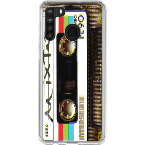 Old Mixtape Galaxy A21 Clear Case