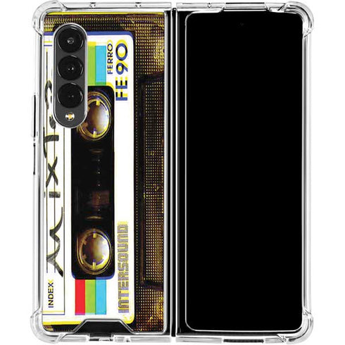 Old Mixtape Galaxy Z Fold4 5G Clear Case