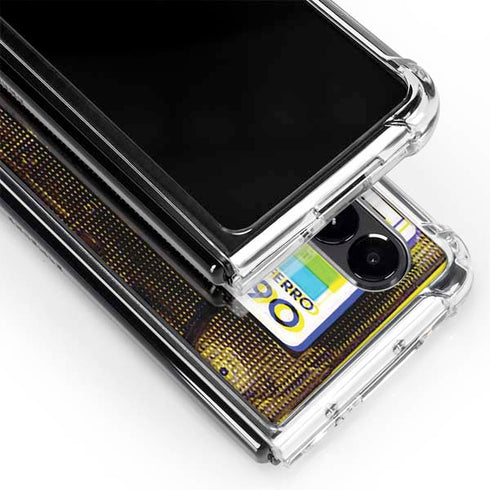 Old Mixtape Galaxy Z Fold4 5G Clear Case