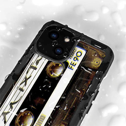Old Mixtape iPhone 13 Mini Waterproof Case