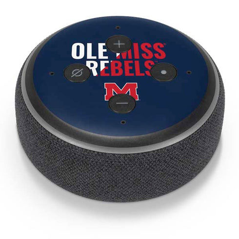 University of Mississippi Ole Miss Rebels Amazon Echo Dot Skin