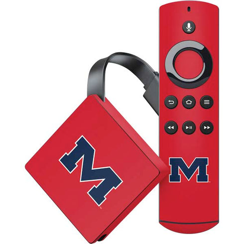 University of Mississippi Ole Miss Logo Red Amazon Fire TV Skin