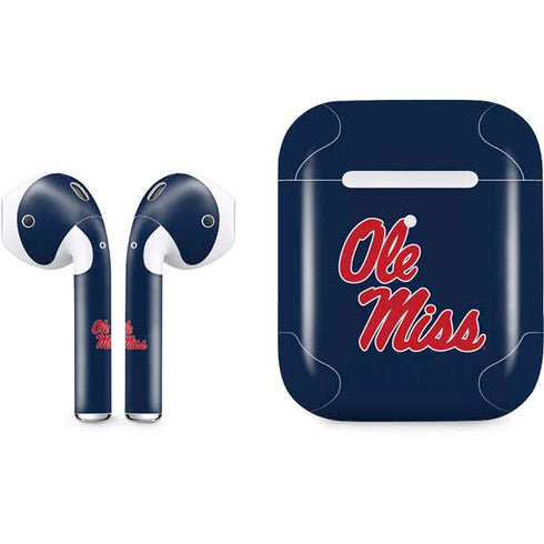 University of Mississippi Rebels Ole Miss Apple AirPods 2 Skin