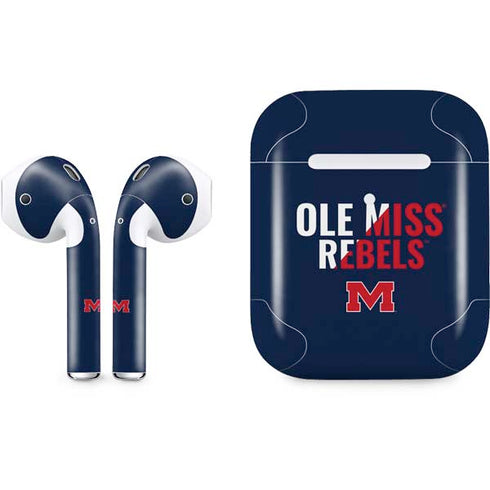 University of Mississippi Ole Miss Rebels Apple AirPods 2 Skin