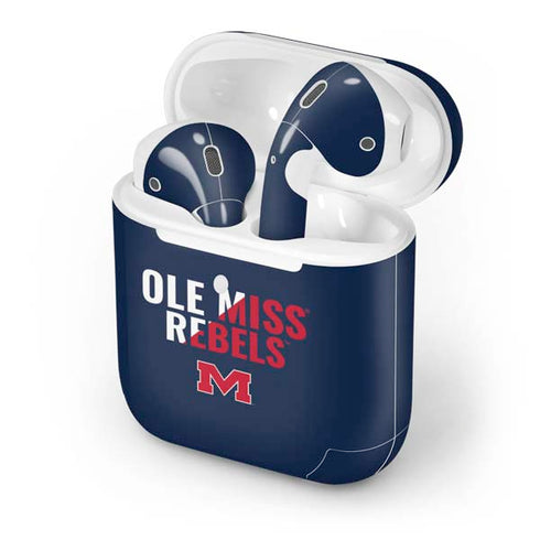 University of Mississippi Ole Miss Rebels Apple AirPods 2 Skin