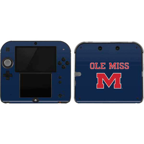 University of Mississippi Ole Miss Blue Nintendo 2DS Skin