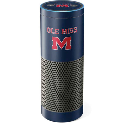 University of Mississippi Ole Miss Blue Amazon Echo Skin
